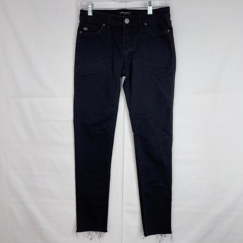 Dear John Black Jeans Raw Hem